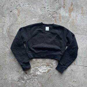 Black Cropped Sweatshirt TNA